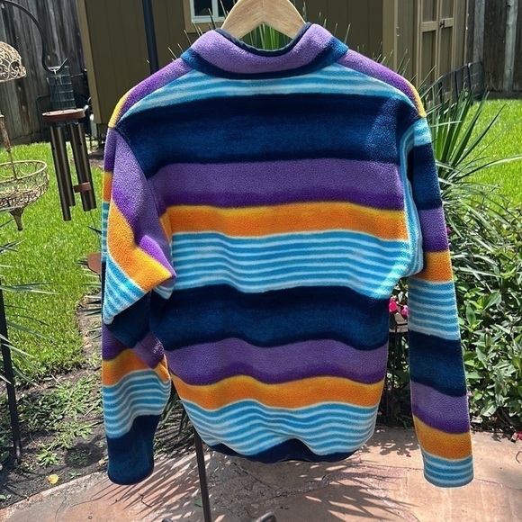 ▶️ Patagonia ◀️ Synchilla
Multicolor Striped Snap T
Pullover Sweater Mens
Size S - Picture 6 of 17